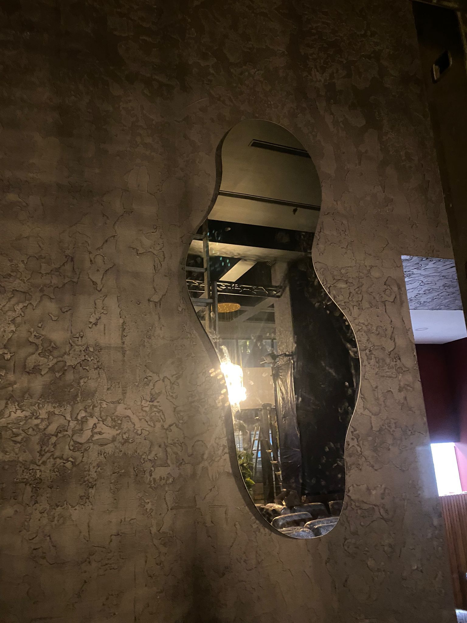 Organik Form Duvar Aynası